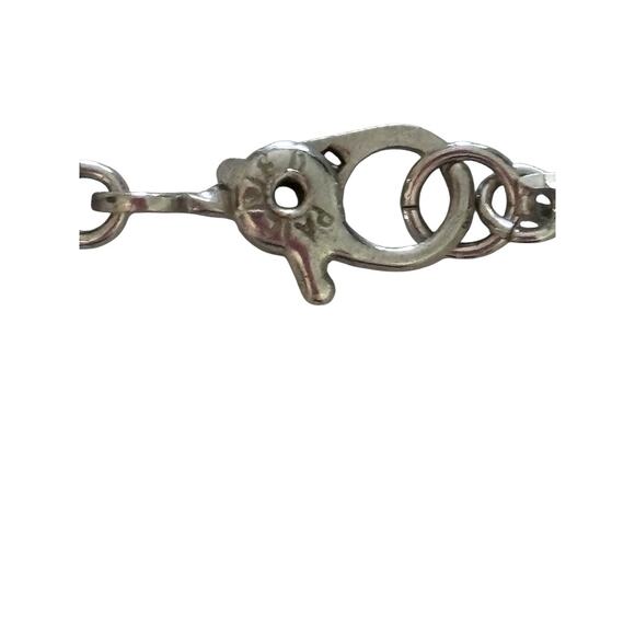 925 Sterling Silver Cubic Zirconia Heart Pendant DCI Necklace 13” Monet Chain - Picture 3 of 11